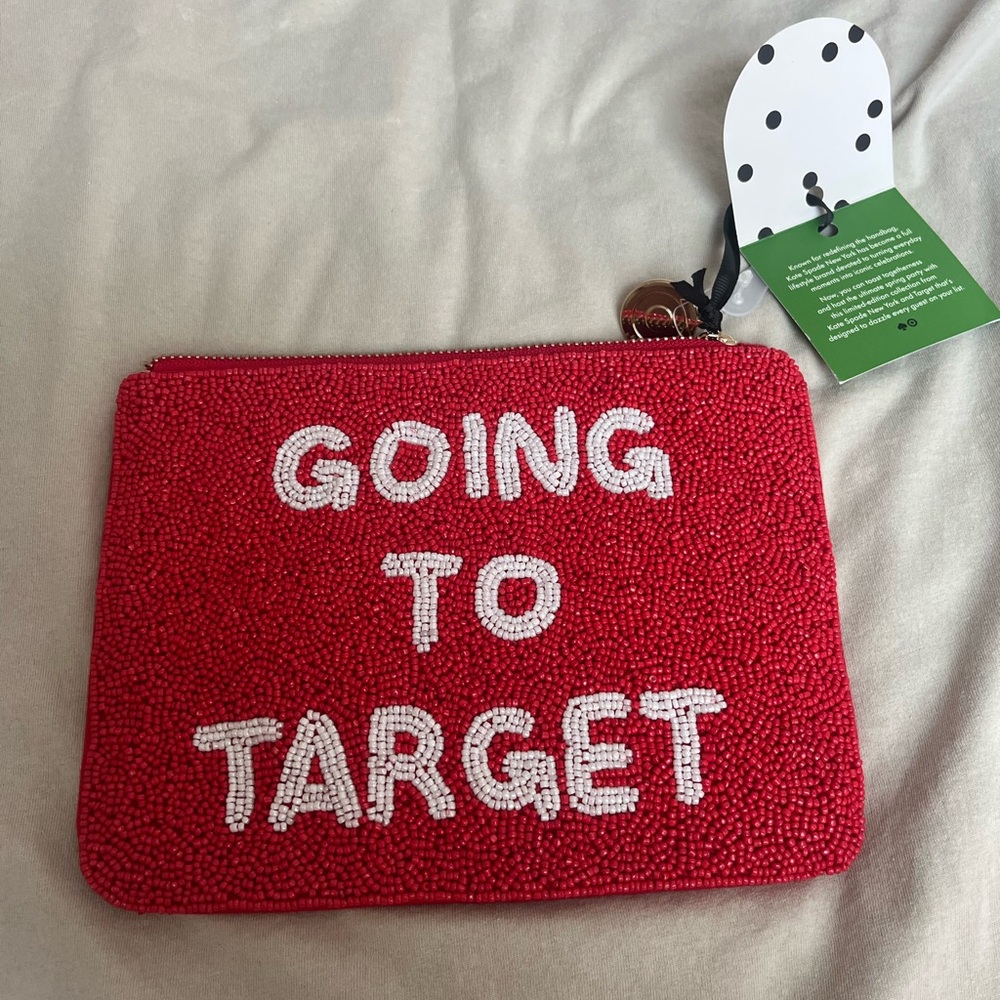 Kate Spade Red Zip Pouch